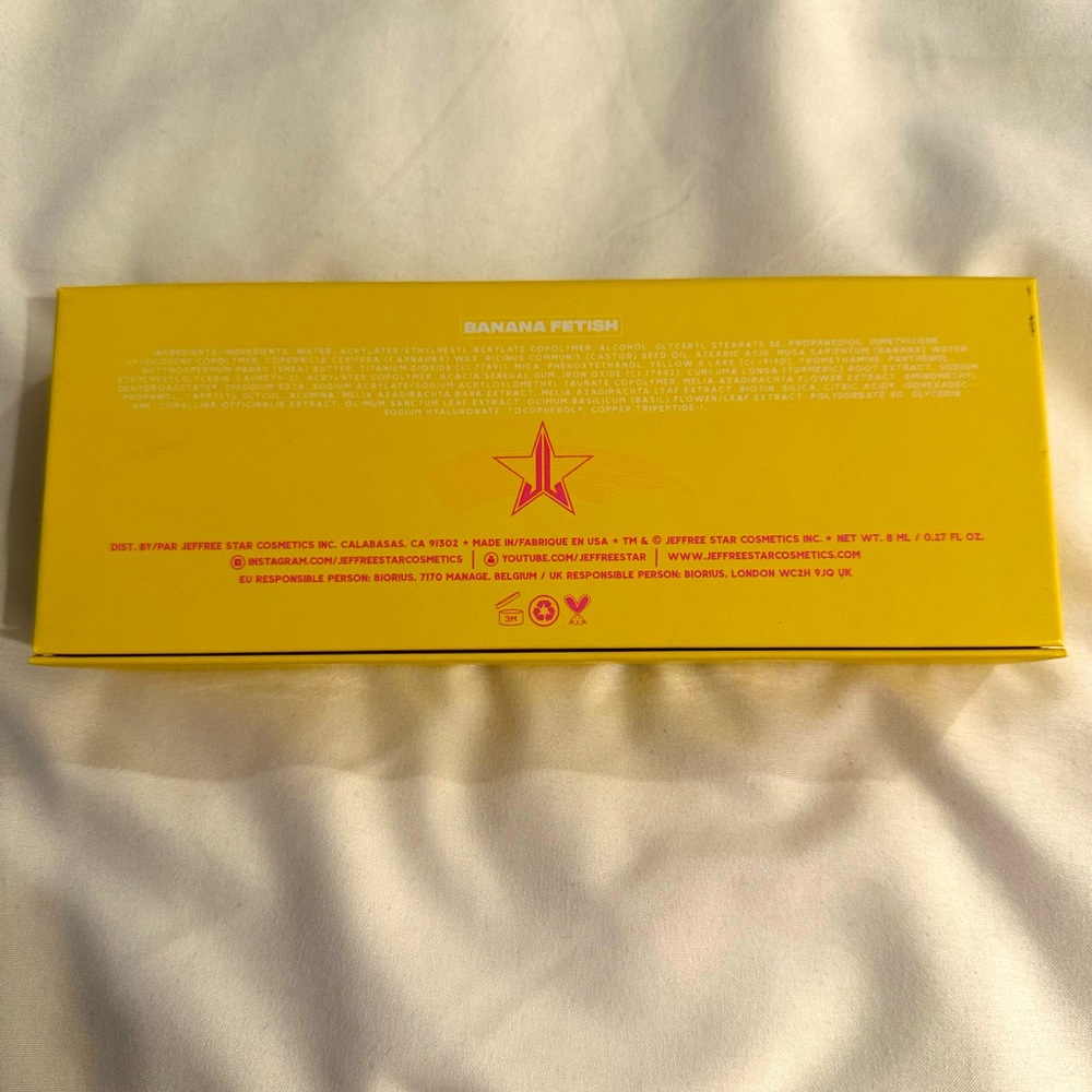 NWT👁️Jeffree Star F PROOF Banana Fetish Mascara 0.27FL OZ - Picture 4 of 4